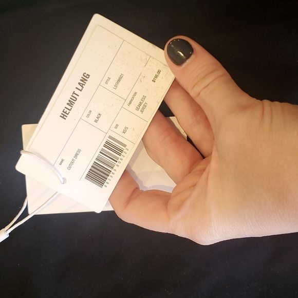 NWT Helmut Lang one-shoulder little black dress - Picture 3 of 4